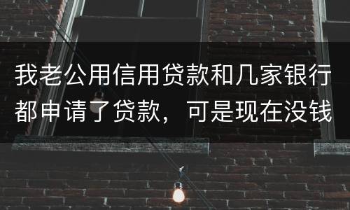 我老公用信用贷款和几家银行都申请了贷款，可是现在没钱还了，会有什么后果？还有网贷