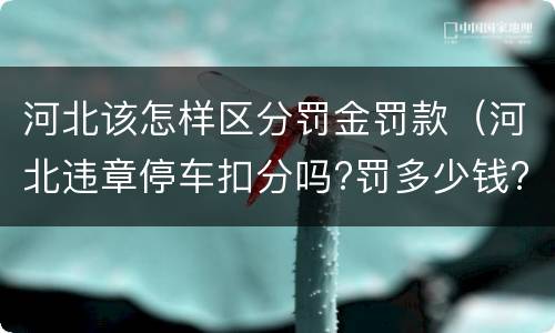 河北该怎样区分罚金罚款（河北违章停车扣分吗?罚多少钱?）