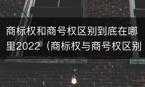 商标权和商号权区别到底在哪里2022（商标权与商号权区别）