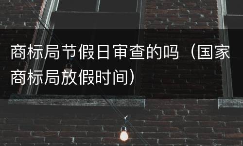 商标局节假日审查的吗（国家商标局放假时间）